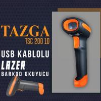 TAZGA 1D KABLOLU LAZER BARKOD OKUYUCU TSC-200  KDT-200 1D